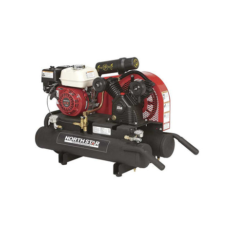 NorthStar | 459212, Portable Gas Powered Air Compressor, 8-Gal, 90PSI, GX160