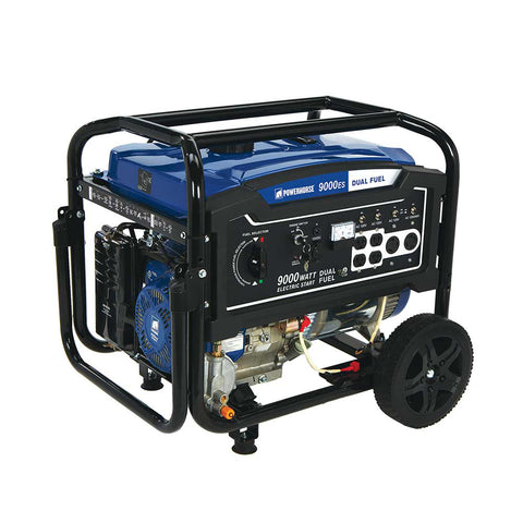 Powerhorse | 750133, Dual Fuel Generator, 9,000 Surge Watt Electric Start