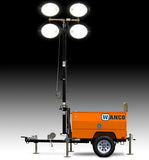 Wanco | WLT-4MK6K, 6kW Standard Diesel Laydown Light Tower w/Kubota D-1105 Engine