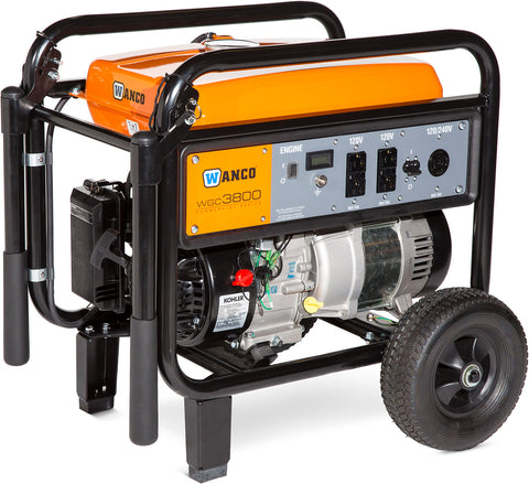 Wanco | WGC3800, 3800 Watt Portable Gas Generator, Kohler Engine