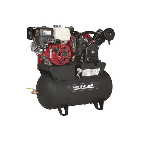 NorthStar | 459382, Portable Air Compressor Horizontal, 30-Gallon, 24.4 CFM, GX390
