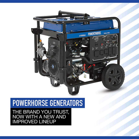 Powerhorse | 6075687, Generator, 15,000 Surge Watt Electric Start