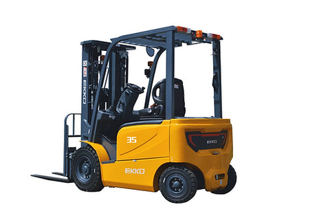 EKKO | EK35GB Electric Forklift with Pneumatic Tires, Lead Acid Battery, 7000 lbs. 189" Lift Height