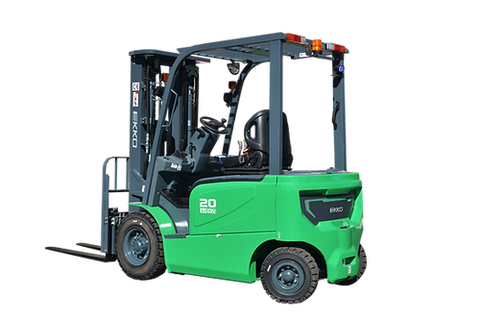 EKKO | EK20G-LI Electric Forklift with Pneumatic Tires, Lithium Battery, 4,500 lbs, 189" Lift Height