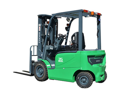 EKKO |EK35G-LI Electric Forklift with Pneumatic Tires, Lithium Battery, 7,000 lbs, 189" Lift Height