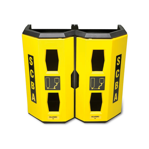 Allegro Hi-Viz Heavy Duty Dual SCBA Wall Case - 4325