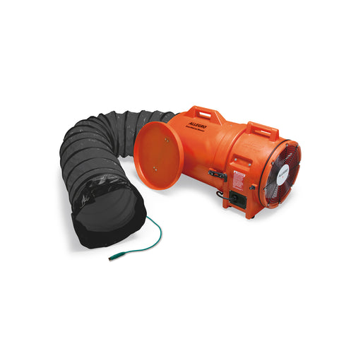Allegro 12" Axial Explosion-Proof Plastic Blower with Canister and 25' Ducting - 9548-25