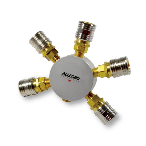 Allegro 5-Worker Manifold for Low-Pressure Two-Cylinder Cascade Kit - 9891-05