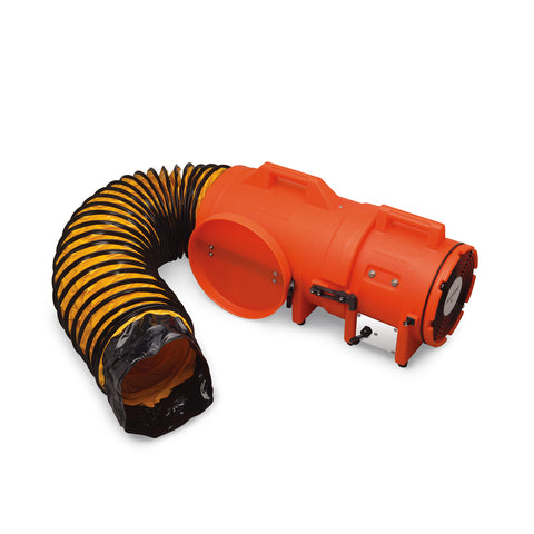 Allegro 8" Axial DC Plastic Blower with Canister and 25' Ducting - 9536-25