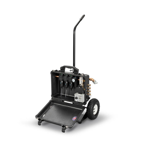 Allegro 4-Worker Breathing Air Filtration Panel Cart - 9874-EFC