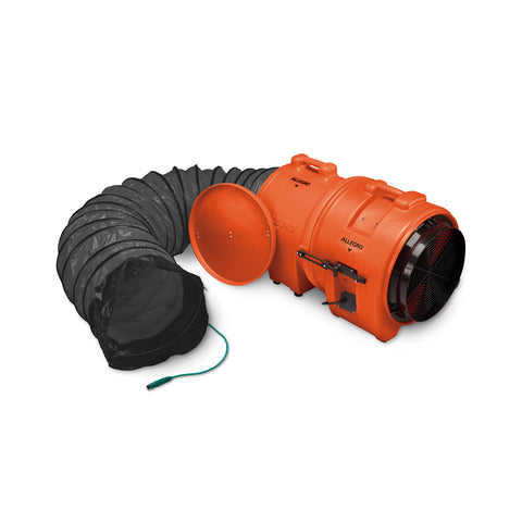 Allegro 16" Axial Explosion-Proof Plastic Blower with Canister and 25' Ducting - 9558-25