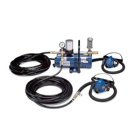 Allegro 2-Worker Half Mask Supplied Air Respirator System with 100' Hoses - 9215-02