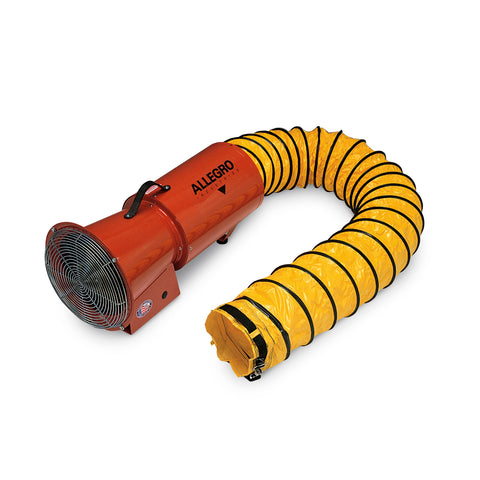 Allegro 8" Axial DC Metal Blower with Canister and 25' Ducting - 9506-25
