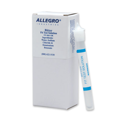 Allegro Bitter Denatonium Benzoate Test Solution for Fit Test Kits, Pack of 6 - 2041-12K