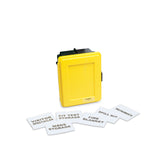 Allegro Medium Yellow Wall Case with Label Kit and Shelf - 4500-Y
