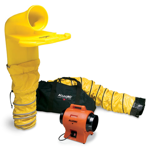 Allegro 12" Axial AC Industrial Plastic Blower System with MVP - 9520-3912M