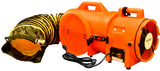 Allegro 8" Axial AC Plastic Blower with Compact Canister and 25' Ducting - 9533-25