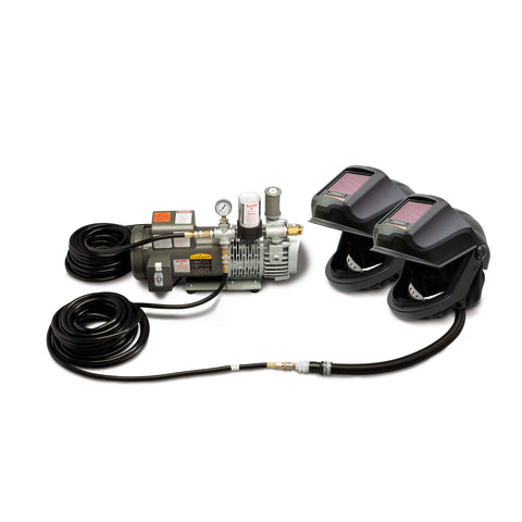 Allegro 2-Worker Defender Flip Front ADF Supplied Air Respirator System, 50' Hose - 9253-02