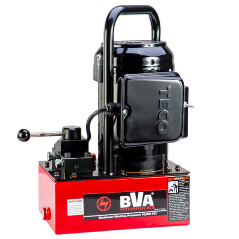 BVA | PE30M3N01A Standard Electric Pump, 0.5 HP, 1 PH, 60Hz, 120V, Manual, 3W/3P, 1 Gal., 10,000 psi (700 bar)