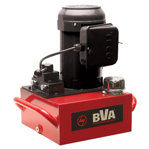 BVA | PE40M4N02A Electric Pump,, 1.0 HP, 1 PH, 120 VAC, 60 HZ, with 4W/3P, Manual Control Valve, 2 Gallon Reservoir, 10,000 psi (700 bar)