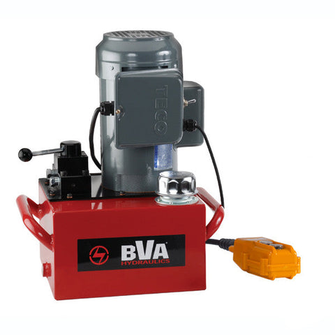 BVA | PE50W3N03A Standard Electric Pump, 1.5 HP, 1 PH, 60Hz, 120V, 10 ft. remote manual control, 3W/3P, 3 Gal., 10,000 psi (700 bar)