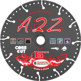 6" A2Z Vacuum Bonded High Speed Specialty Blades