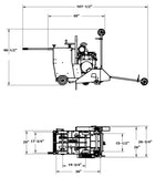 Diamond Products CC2500 Medium Walk Behind Saw 20" 15 HP, 230V-3PH Electric Baldor® - Part # 5800401A, Cat # 98001