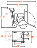 Diamond Products CCE0900 Portable Walk Behind Saw - Part # 5801613, Cat # 30396