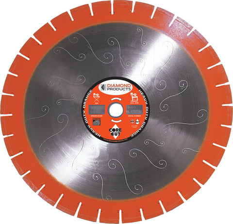 Heavy Duty Orange Segmented Silent Core Masonry Diamond Blades