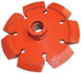 Diamond Products VCRACK7000D Heavy Duty Orange V-Crack Tuck Point Diamond Blades 7" Blade With Arbor - Cat # 97808