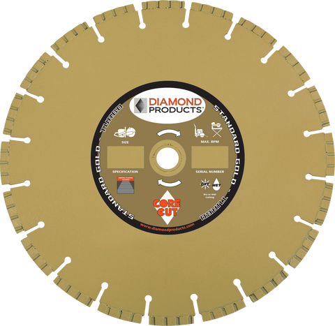 Standard Gold Segmented High Performance Turbo Diamond Blade
