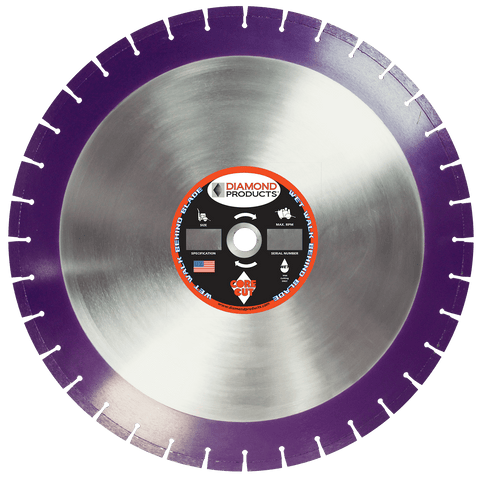 Imperial Purple Cured Concrete Diamond Blade