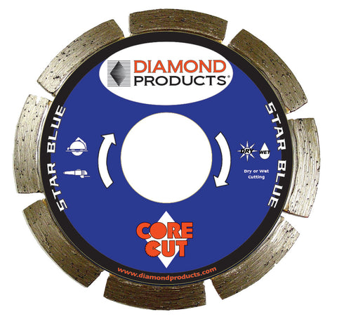 Star Blue Segmented Small Diameter Diamond Blades