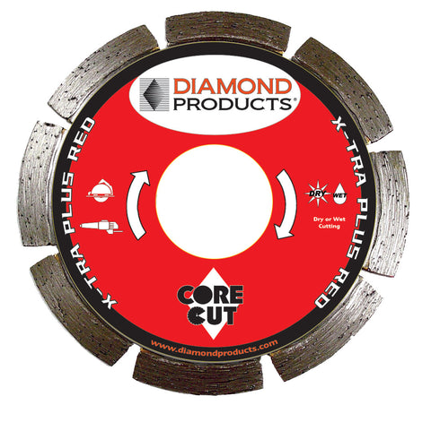 X-tra Plus Red Segmented Small Diameter Diamond Blade