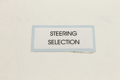 DECAL, STEERING
