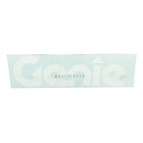 WHITE DECAL FOR GENIE 25X7
