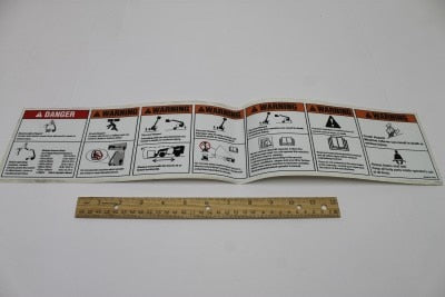DECAL KIT,WARNINGS