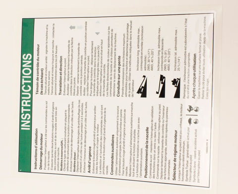 DECAL,NOTICE,OPER INST.IC FREN