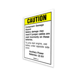DECAL,CAUTION,AUX BATTERIES