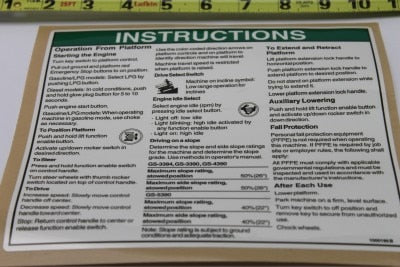 DECAL,NOTICE,OP INST,PLATFORM