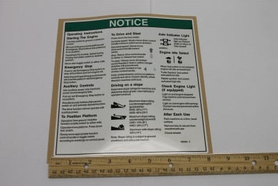 DECAL,NOTICE,OPERATING INST.IC