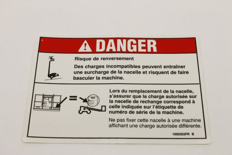 DECAL,WARNING, TIP OVER, PLAT