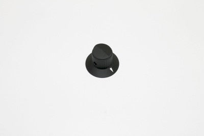 KNOB,BLACK PLASTIC,.25 SHAFT**