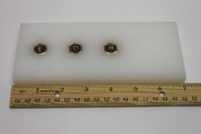 WEAR PAD,7X3X.50 W/NUTS