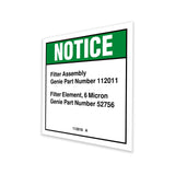 DECAL,NOTICE,FILTER INFO,GS68*