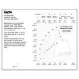 DECAL,LOAD CHART,GTH842 SWING