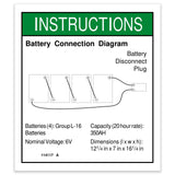 DECAL,BATT CONN DIAGRAM