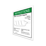 DECAL,BATT CONN DIAGRAM
