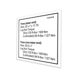 DECAL,TIRE SPECS