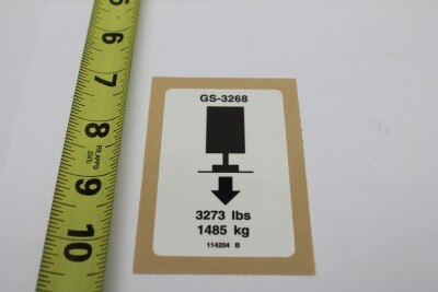 DECAL,LABEL,OUTRIGGER LD 3268